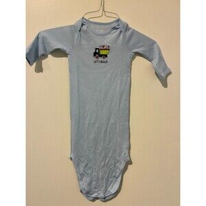 NWOT Garanimals Blue "Let's Build" Truck Gown- NB-6M